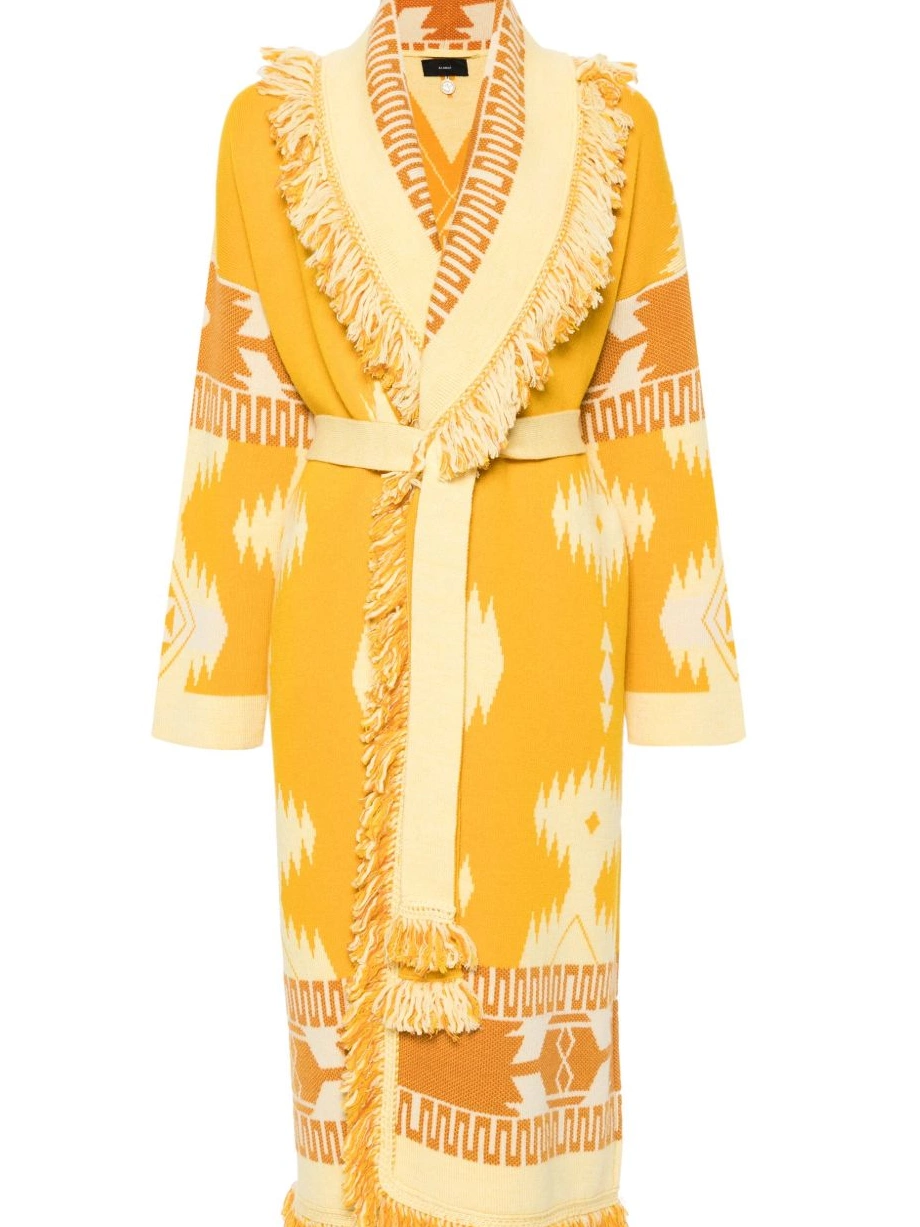 Affordable virgin cardi-coat Alanui wool Women Icon-jacquard 0324